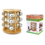 Suporte para Especiarias de Bambu Quttin (12 pcs)