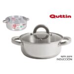 Caçarola Inox Indução Com Tampa Quttin 28 cm