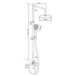 Coluna Duche Com Misturadora Faro - Image 2