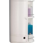 Armário WC Toyma 635/14 Branco Prata
