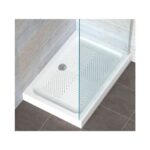 Base Chuveiro Acrílica Retangular Com Painel AFJ 120x80 cm