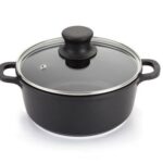 Caçarola Antiaderente Com Tampa de Vidro Troia 28 cm