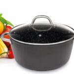 Caçarola Antiaderente Tampa de Vidro Monaco 22 cm