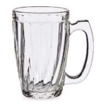 Caneca de Vidro Listrado Vivalto 340 ML