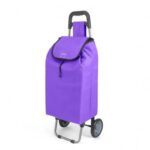 Carrinho Compras Roxo com Rodas