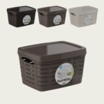 Cesta com Tampa Bamboo 1791