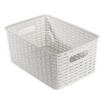 Cesto Multiuso Rattan Branco 13516