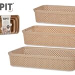 Cesto Organizador Bege 3 pçs 86610