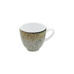 Chávena Com Pires Branco Rustico 100 ML