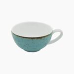 Chávena Com Pires Rustico Azul 265 ML
