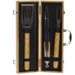 Kit Churrasco Bambu Inox 3 Peças RC-160468