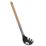 Colher de Esparguete Nylon Com Cabo de Madeira