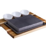 Conjunto 3 Peças Bife Pedra 20x15x3cm