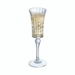 Conjunto 6 Copos de Champanhe Cristal D'Arques Paris Lady Diamond 15 cl