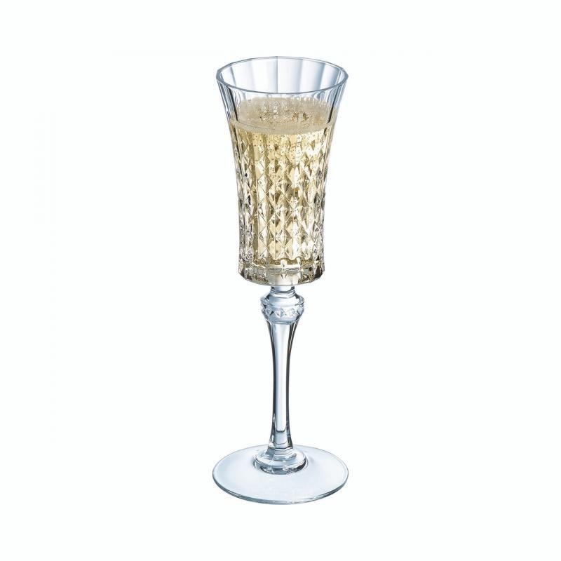 COPO-CHAMPAGNE-LADY-DIAMOND-15CL-9129742-2.jpg Conjunto 6 Copos de Champanhe Cristal D'Arques Paris Lady Diamond 15 cl - Image 1