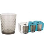 Conjunto 6 Copos de Vidro Axel Diamonds Azul 36 cl