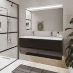 Móvel WC Latino 120 Cm Lavatório Duplo