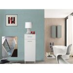 Coluna Geo 30 Cm Branco Com Tulha