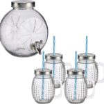 Conjunto Dispensador Grifo Com 4 Copos