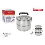 Marmita Inox Com 2 Recipientes