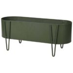 Floreira Metal Verde Mate