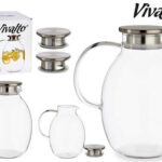 Jarra de Vidro Borosilicato Com Tampa 2,5L
