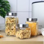 Frasco de Vidro com Tampa de Metal 1000 ML