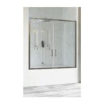 Frontal Banheira de Vidro 2 Portas Cromado AFJ 200x140 cm