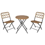 Conjunto Mesa e 2 Cadeiras Dobrável Vime - Image 3