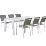 Mesa e 6 cadeiras Alumínio MB-202341