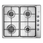 Placa Encastrar Teka E/60.3 4G AL Inox