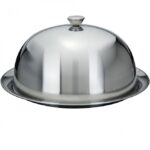 Prato Bolo Inox Com Tampa 30 cm