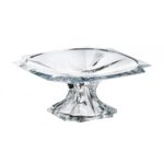 Prato Com Pé Bohemia Crystalite Metropolitan 33 cm
