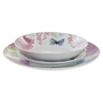 Serviço de jantar 18 Peças Borboleta Porcelana