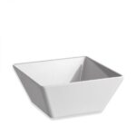 Taça Quadrada Melamina 25 cm Branca