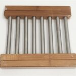 Base Para Tacho em Inox e Bambu