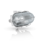 Olho Boi Com Grelha Metal Oval 180MM Branco AS1043A