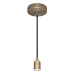 Suspensão Metálica Com Suporte E27 Bronze ASSM27BZ