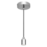 Suspensão Metálica Com Suporte E27 Cromado Mate ASSM27CM