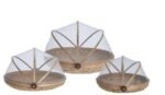 Conjunto 3 Cesta de Bambu Com Cobertura J11400070