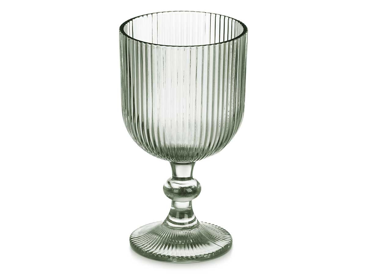 COPO AGUA 370ML VERDE 84912 1 Conjunto 6 Copos de Água Listrado Verde 370ML - Image 1