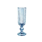 Conjunto 6 Taças de Champanhe Listrado Azul 160ML