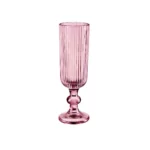 Conjunto 6 Taças de Champanhe Listrado Rosa 160ML