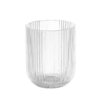 Conjunto 6 Copos de Água Listrado Transparente 270ML