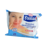 Toalhitas Desmaquilhadora S'nonas 20 Peças