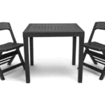 Conjunto Mesa + 2 Cadeiras Dobráveis IPAE-Progarden Poker