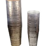 Conjunto de Vaso de Plantas de Alumínio 2 Peças LD-205527