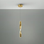 Candeeiro de Teto Suspenso Twist Dourado 219633