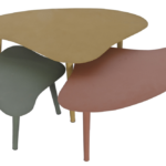 Conjunto Mesa de Café 3 Peças MB-2061568