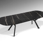 Mesa Jantar Estensível Antea Mármore Preto